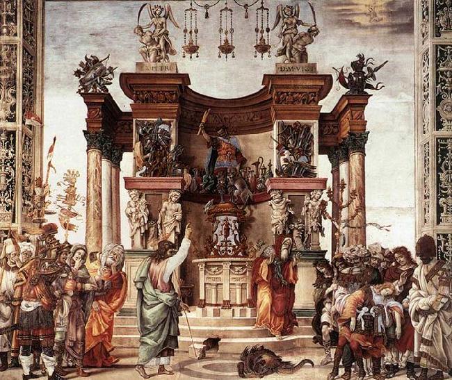 LIPPI, Filippino St Philip Driving the Dragon from the Temple of Hieropolis china oil painting image